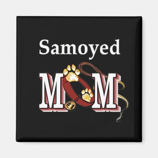Samoyed MOMギフト マグネット (正面)