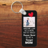 Samoyed... Mom最高のカスタム両面キーチェーン キーホルダー (正面)