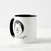 Samoyed Mom Custom Established Pop Art Samoyed マグカップ (正面左)
