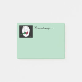 Samoyed Post-it®ノート4 x 3；ノートの記憶！ ポストイット