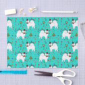 Samoyed "Snazy Sam"ホリデーラッピングティッシュ 薄葉紙 (クラフト)