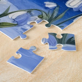 Samoyed Snowdrop Meadow Art ジグソーパズル (側面)