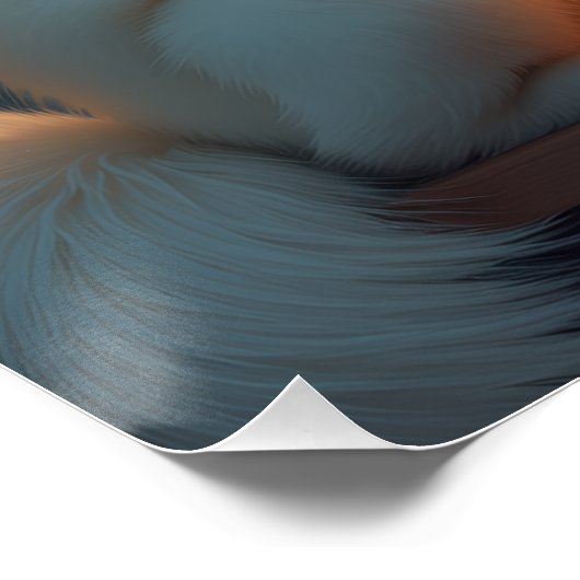 Samoyed Under the Mistletoe Christmas Painting ポスター (コーナー)