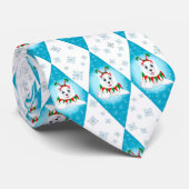 Samoyed Winter Holiday Diamond Pattern  ネクタイ (ロール)