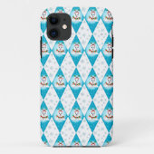 Samoyed Winter Holiday Diamond Pattern Case-Mate iPhoneケース (裏面)