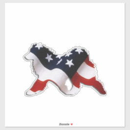 Samoyed X -LRG 14X14カスタムインチカットビニール シール