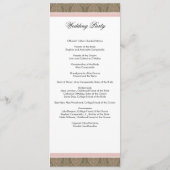 SAMPLE 結婚式プログラム(テンプレートテキストのみ) プログラム (裏面)