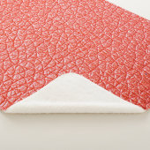 Sample of orange leather upholstery textureabstrac シェルパブランケット (3/4)