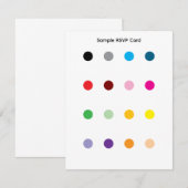 Sample RSVP Card (正面/裏面)