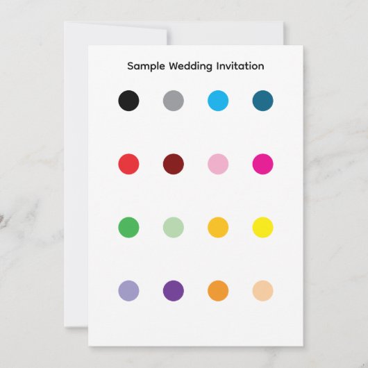 Sample Wedding Invitation 招待状 (正面)