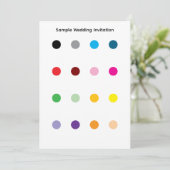 Sample Wedding Invitation 招待状 (スタンド正面)