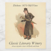 Sampson Brass, Kyd, Dickens The Old Curiosity Shop ワインラベル (シングルラベル)