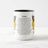 Sams家族の紋章付き外衣 マグカップ (中央)