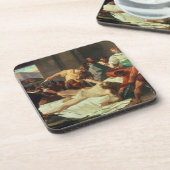 SamsonはDelilah (キャンバスの油)によって裏切りました コースター (左側)