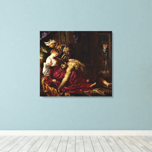 Samson and Delilah by Peter Paul Rubens キャンバスプリント (インサイチュ (ウッドフロア))