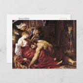 Samson and Delilah by Peter Paul Rubens Postcard ポストカード (正面/裏面)