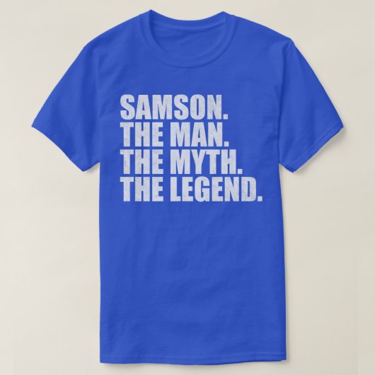 SamsonSamson名Samson与え名 Tシャツ (デザイン正面)