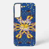 Samsung Case with “Family First” – Elegant Massage Samsung Galaxyケース (裏面)