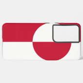 Samsung Galaxy S21ウルトラケースとグリーンランド国旗 Samsung Galaxyケース (左側面)