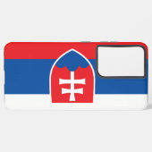 Samsung Galaxy S21ウルトラケースとスロバキア国旗 Galaxyケース (左側面)