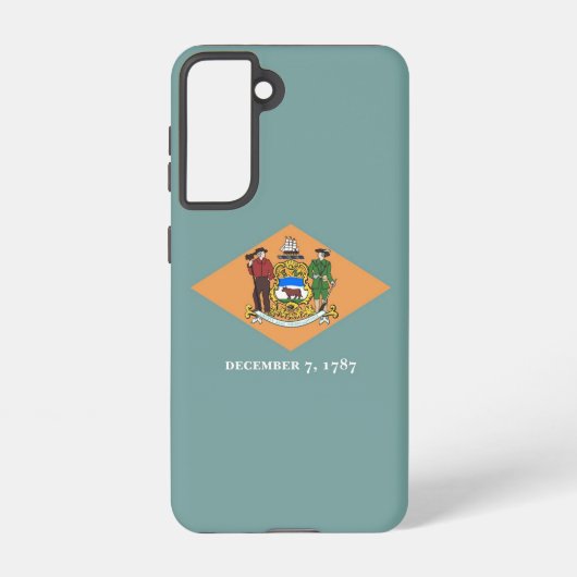 Samsung Galaxy S21米国デラウェア州旗 Galaxyケース (裏面)