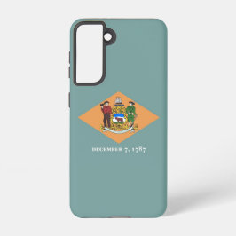 Samsung Galaxy S21米国デラウェア州旗 Samsung Galaxy S21ケース