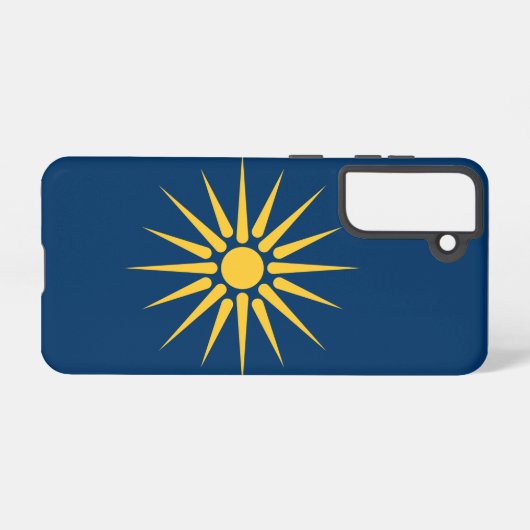 Samsung Galaxy S21 Case Flag of Macedonia, Greece Samsung Galaxyケース (裏面横)
