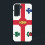 Samsung Galaxy S21 Case Flag of Montreal Samsung Galaxy S21ケース<br><div class="desc">Show your civic pride with this Samsung Galaxy S21 case featuring the iconic flag of Montreal, Canada. This stylish and protective phone case highlights the city’s cultural richness and deep historical roots through its beautifully symbolic flag design. The flag of Montreal displays a red cross on a white field, representing...</div>