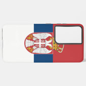 Samsung Galaxy S21 Plusセルビア国旗 Samsung Galaxyケース (裏面横)