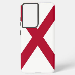 Samsung Galaxy S21 Plus Case Flag of Alabama，米国 S21+ケース