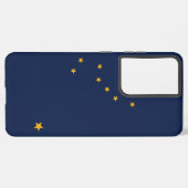 Samsung Galaxy S21 Plus Case Flag of Alaska（米国） Galaxyケース (裏面横)