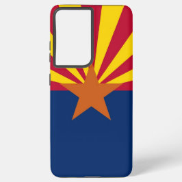 Samsung Galaxy S21 Plus Case Flag of Arizona，米国 S21+ケース