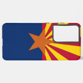 Samsung Galaxy S21 Plus Case Flag of Arizona,米国 Galaxyケース (裏面横)