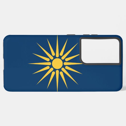 Samsung Galaxy S21 Plus Case flag of Macedonia Samsung Galaxyケース (裏面横)