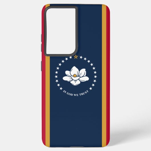 Samsung Galaxy S21 Plus Case flag of Mississippi Samsung Galaxyケース (裏面)