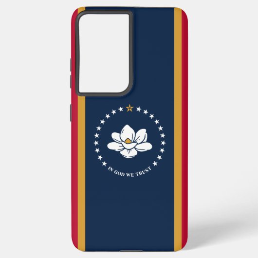 Samsung Galaxy S21 Ultra Case, Mississippi flag Galaxyケース (裏面)