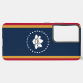 Samsung Galaxy S21 Ultra Case, Mississippi flag Galaxyケース (左側面)