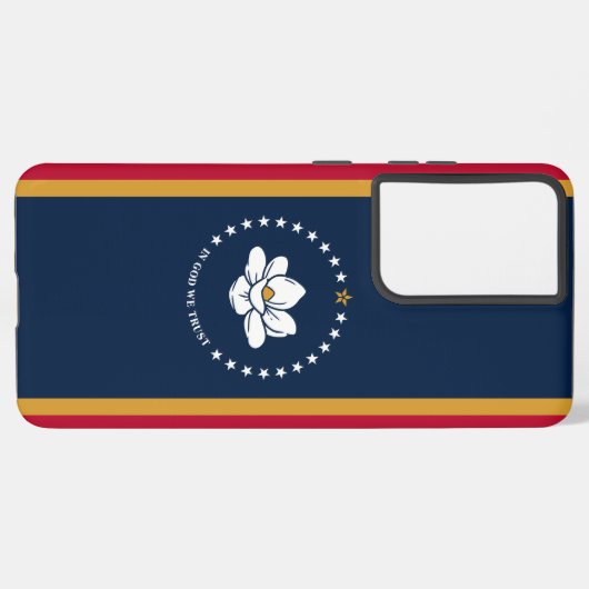 Samsung Galaxy S21 Ultra Case, Mississippi flag Galaxyケース (左側面)
