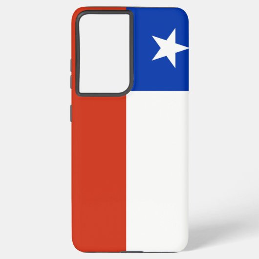 Samsung Galaxy S21 Ultra Case with Chile flag Galaxyケース (裏面)
