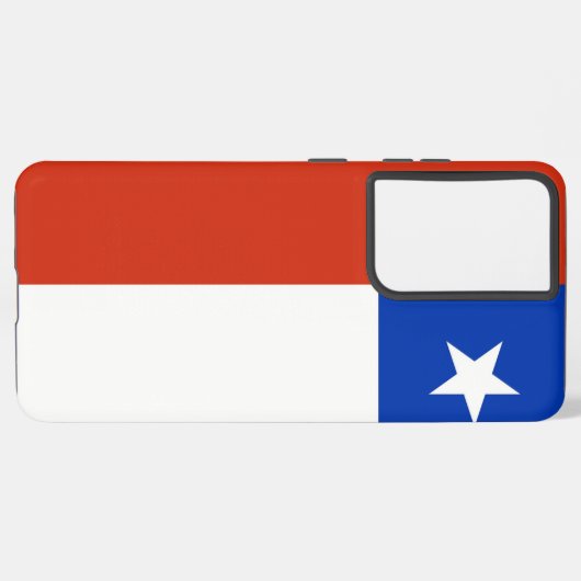 Samsung Galaxy S21 Ultra Case with Chile flag Samsung Galaxyケース (左側面)