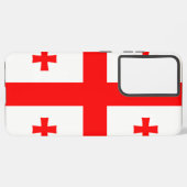 Samsung Galaxy S21 Ultra Case with Georgia flag Galaxyケース (左側面)