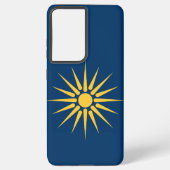 Samsung Galaxy S21 Ultra Case with Macedonia flag Galaxyケース (裏面)