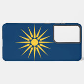 Samsung Galaxy S21 Ultra Case with Macedonia flag Samsung Galaxyケース (左側面)