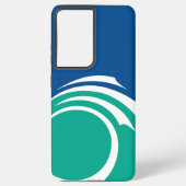 Samsung Galaxy S21 Ultra Case with Ottawa flag Galaxyケース (裏面)