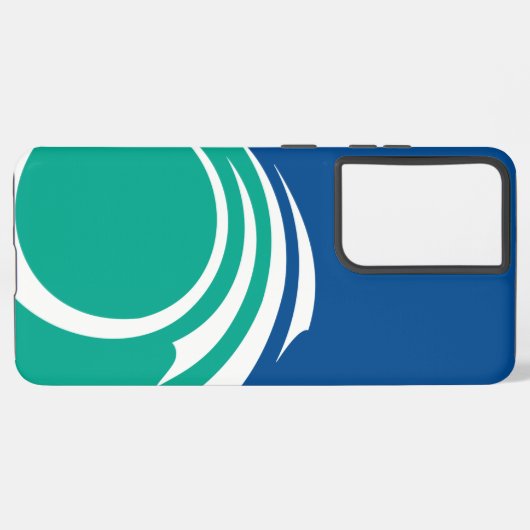 Samsung Galaxy S21 Ultra Case with Ottawa flag Galaxyケース (左側面)