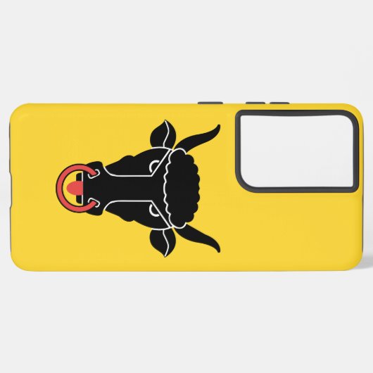 Samsung Galaxy S21 Ultra Case with Uri flag Samsung Galaxyケース (左側面)