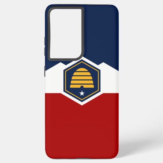Samsung Galaxy S21 Ultra Case with Utah flag Samsung Galaxyケース (裏面)