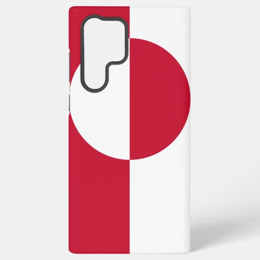 Samsung Galaxy S22ウルトラケースとグリーンランド国旗 Galaxyケース (裏面)