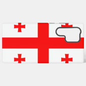 Samsung Galaxy S22ウルトラケースとジョージア州旗 Galaxyケース (裏面横)