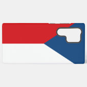 Samsung Galaxy S22ウルトラケースとチェコ国旗 Galaxyケース (裏面横)